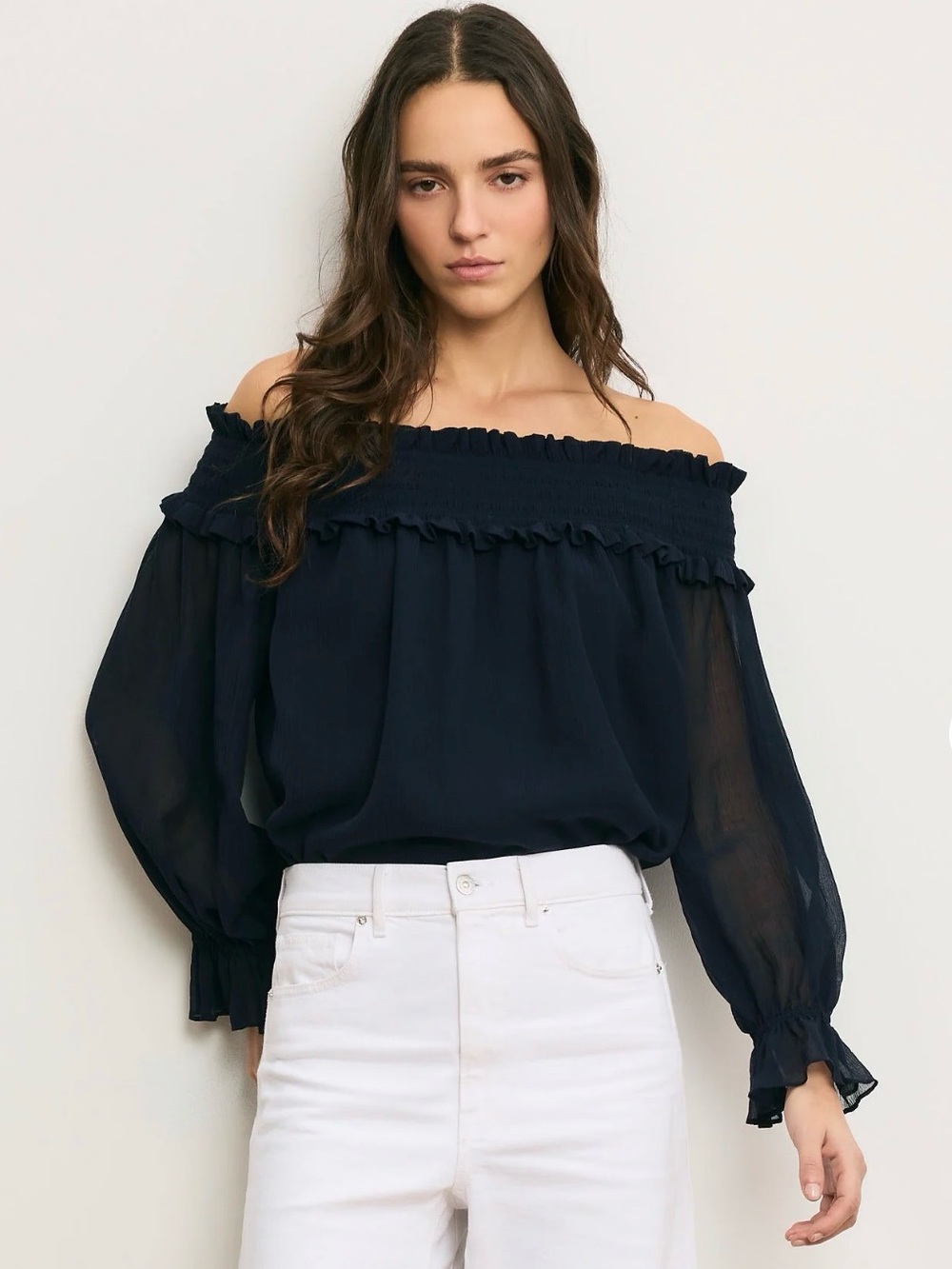 Veronica Beard Callum Off The Shoulder Top